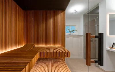 Sauna Interieurfotografie
